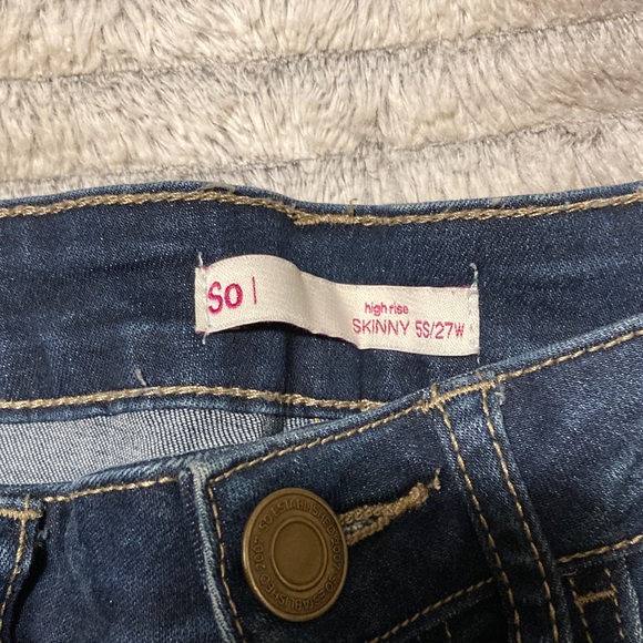 SO Denim - SO Women's High Rise Jeans - Dark Blue
